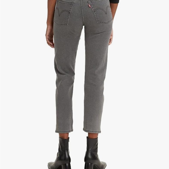 Grey Levi Wedgie Straight Jeans - Picture 3 of 9